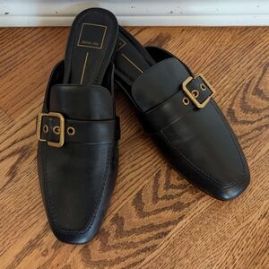 NWOT Dolce Vita Santel Black Leather Mule